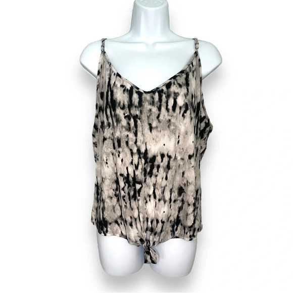 Secret Treasures Tie-Dye Tank Top 2X Black & White Sleeveless Adjustable Straps - Picture 8 of 8